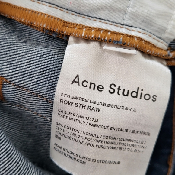 Acne Studios Jeans Size 26 - Picture 4 of 4